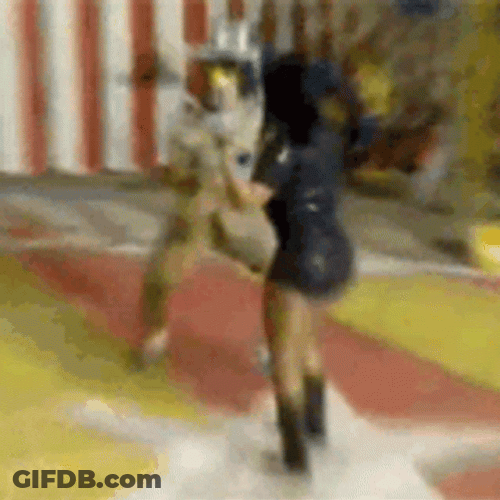 Energetic Gretchen Circus Dance GIF