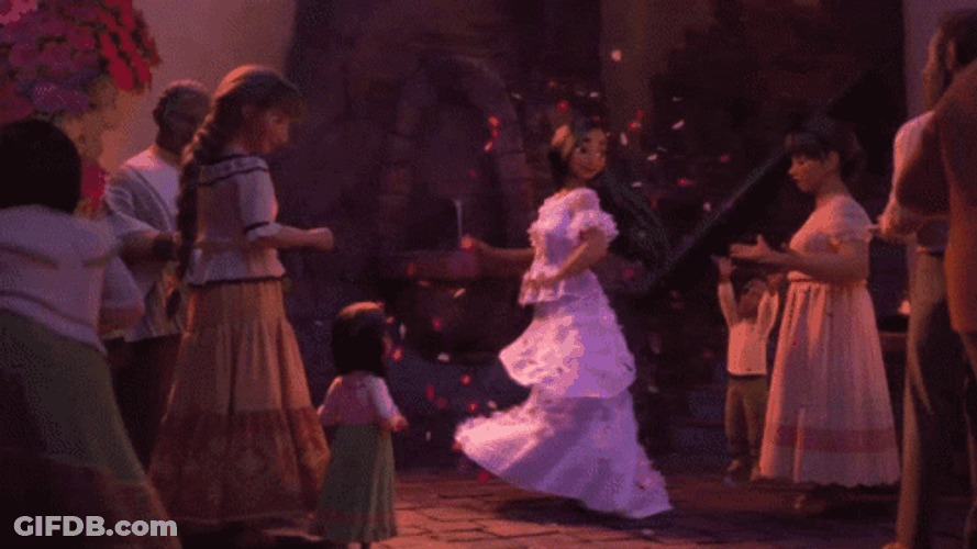 Energetic Isabela Madrigal Dancing Encanto GIF