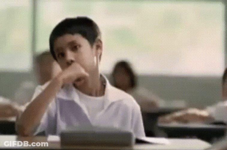 Energetic Kid Hand Up Present GIF