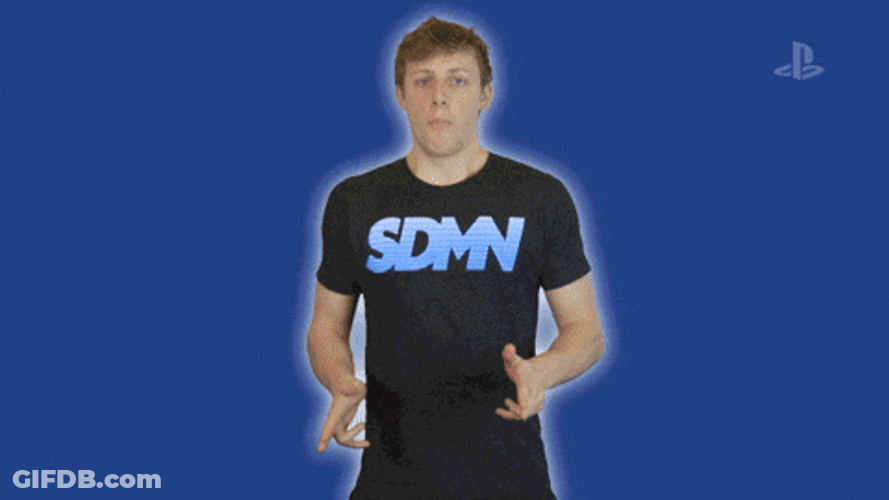 Energetic Man Bang Bang GIF