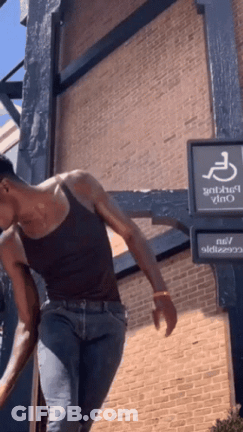 Energetic Man Dancing Under The Sun GIF