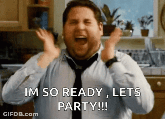 Energetic Man Ready To Party GIF