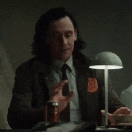 Energetic Tom Hiddlestone Explaining GIF