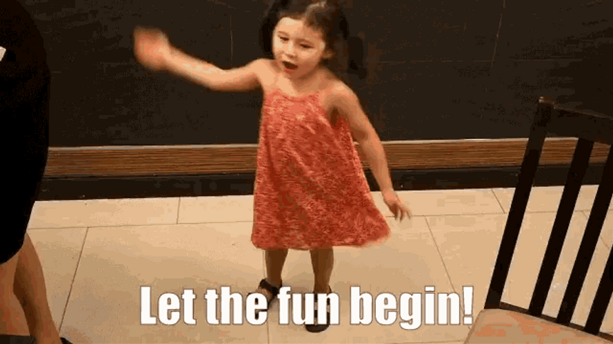Energetic Young Party Girl GIF