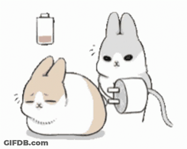 Energizer Bunny Battery Plug Recharge GIF