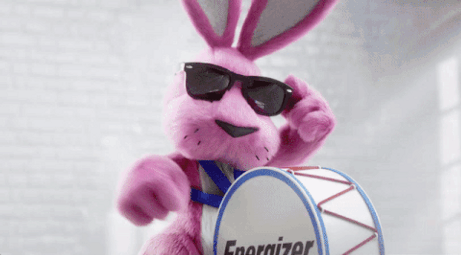 Energizer Bunny Drum Stick GIF