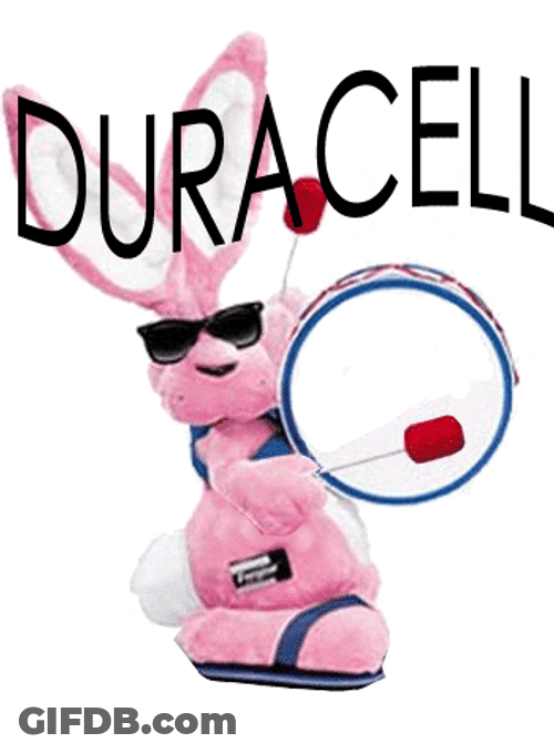 Energizer Bunny Duracell Animation GIF