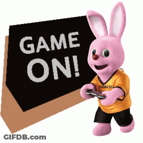 Energizer Bunny Duracell Battery Game On GIF