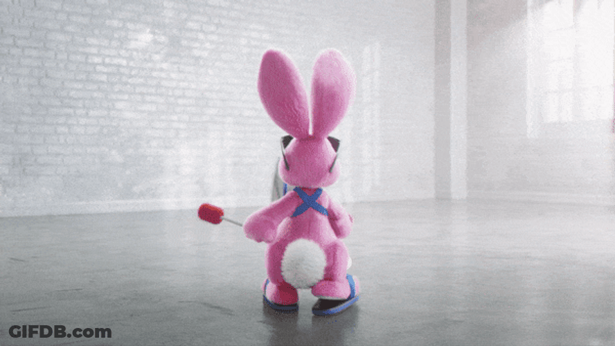 Energizer Bunny Excuse Me What GIF