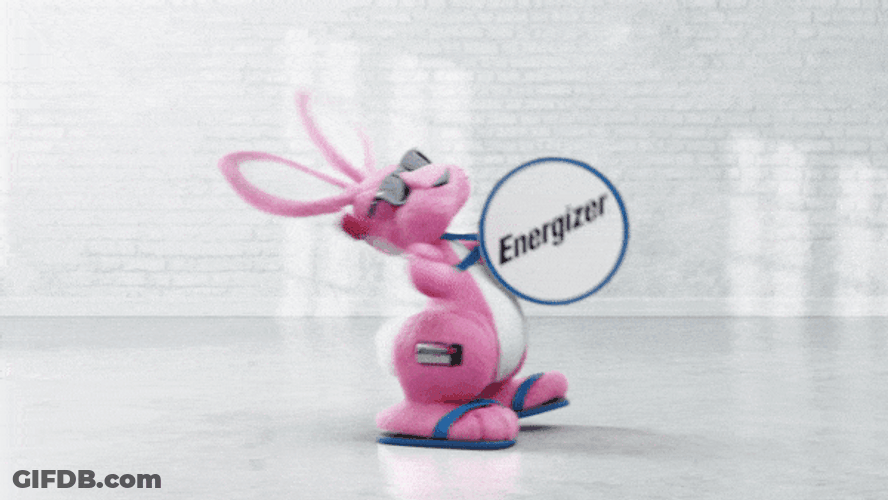Energizer Bunny Keep Going Never Stop GIF
