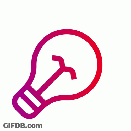 Energy Icon Idea Light Bulb GIF