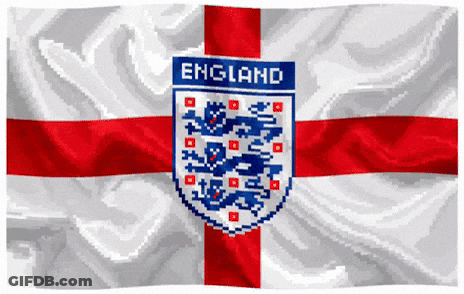 England Flag With Lion GIF