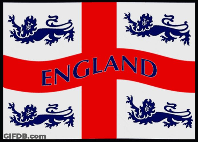 England Four Lions Flag GIF