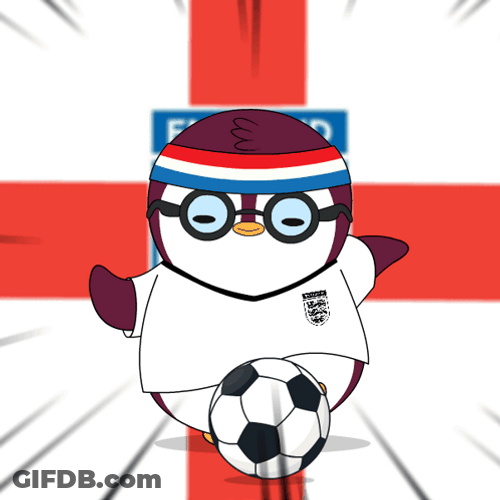 England Soccer Penguin GIF