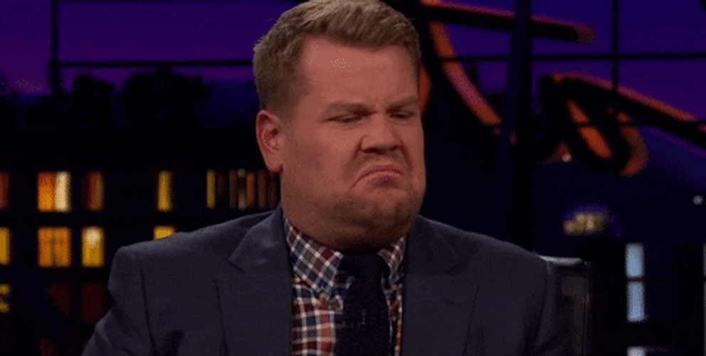 English Comedian James Corden Stank Face GIF