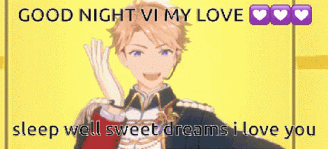 English Ensemble Stars Arashi Narukami Good Night Love GIF