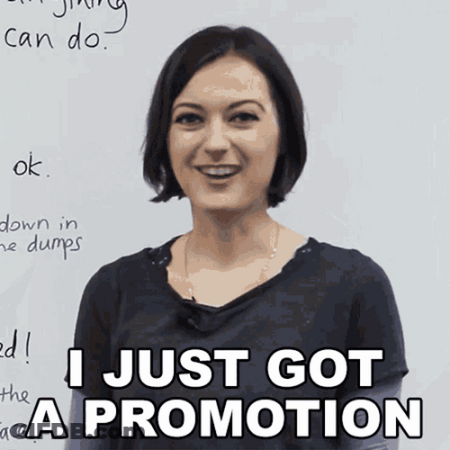 English Teacher Jade Joddle Got Promotion GIF