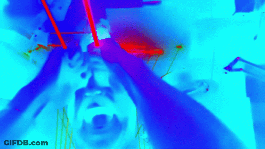 Enhance Laser Overexposure Film Effect GIF