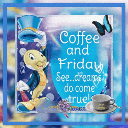 Enjoy Coffee In Friday Morning GIF