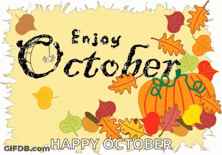 Enjoy October Happy October GIF