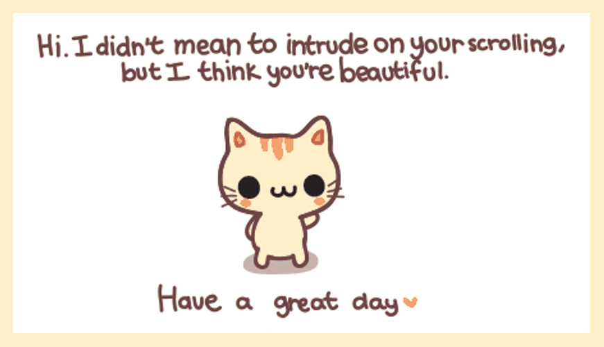 Enjoy Your Day Cute Cat Waving GIF