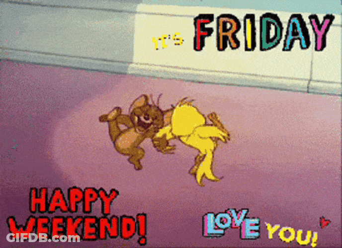 Enjoy Your Weekend Jerry And Quacker GIF