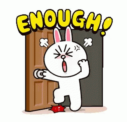 Enough Mad Angry Cony Cartoon GIF