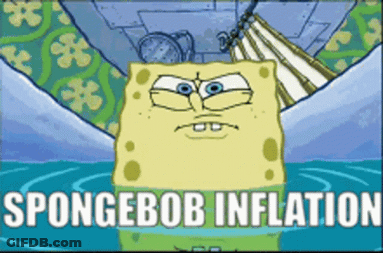 Enraged Spongebob Absorbing Water GIF