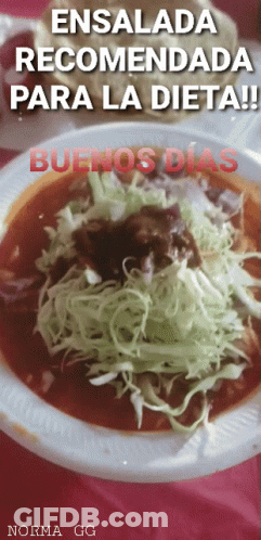 Ensalada Recomendada Para La Dieta Buenos Dias GIF