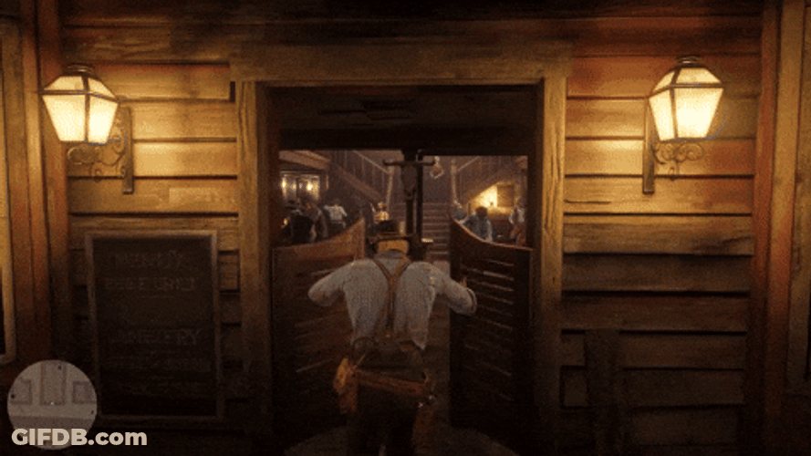 Entering Shop Rdr2 GIF
