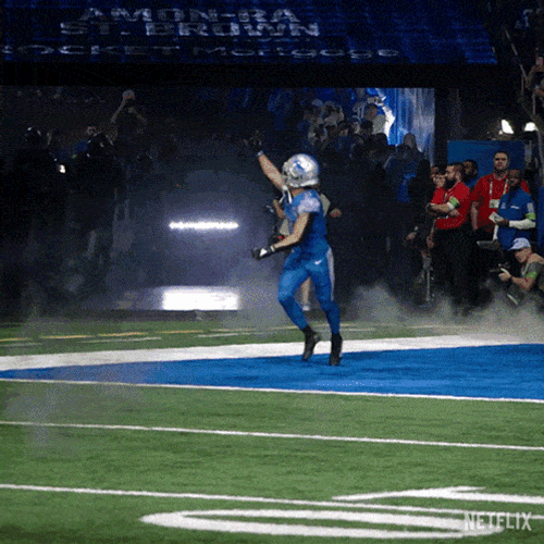 Entering The Football Pitch Amon-Ra St Brown GIF