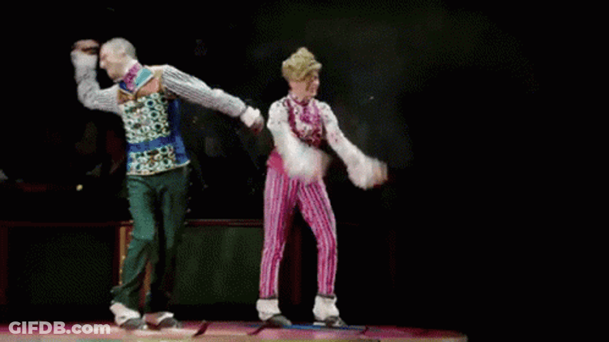 Entertaining Circus Tent Performances GIF