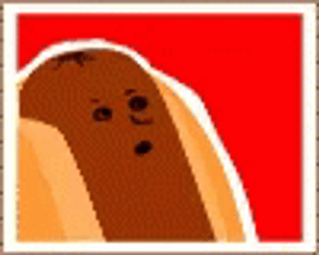 Entertaining Hot Dog Face Cheese Shot GIF