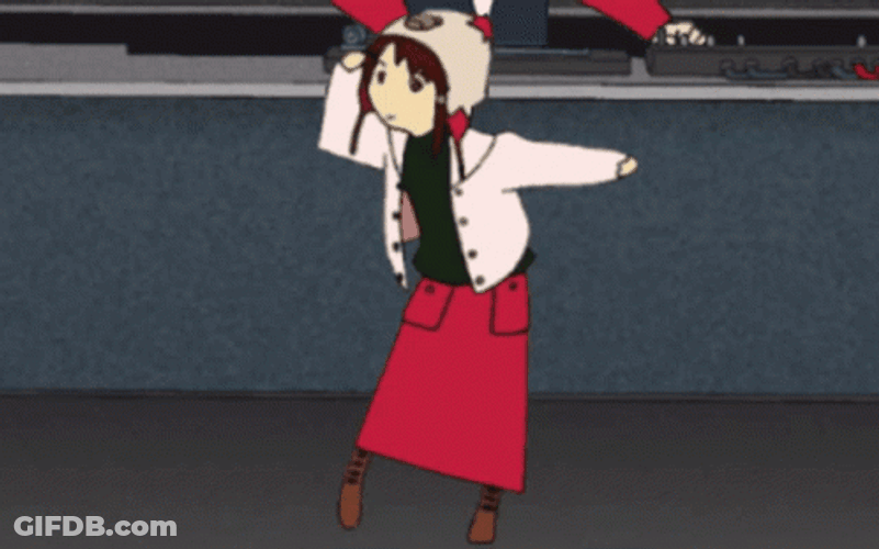 Entertaining Lain Dancing Meme GIF