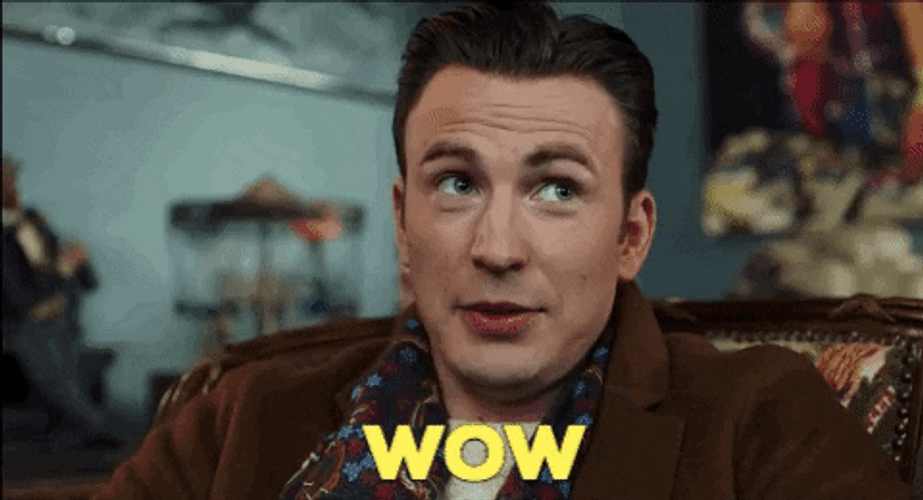 Entertainment Wow Chris Evans GIF