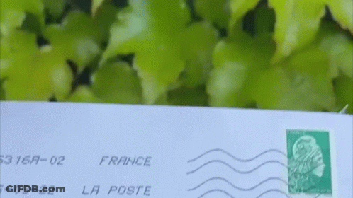 Envelope From France With Stamp GIF