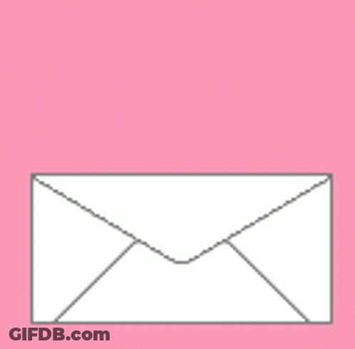 Envelope With Card Saying I Love You GIF
