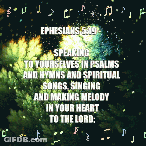 Ephesians 3:19 Speaking To Yourselves In Psalms Poster GIF