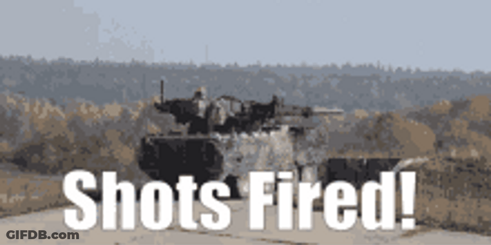 Epic Army Tank Shots Fired GIF