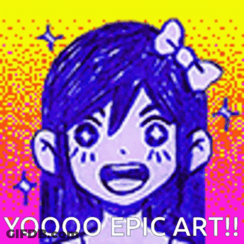 Epic Art Happy Aubrey Omori GIF