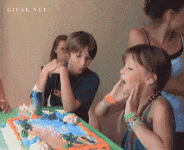 Epic Birthday Party Cake Face Smash GIF