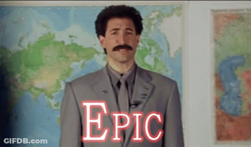 Epic Borat Movie Sacha Baron Chen GIF