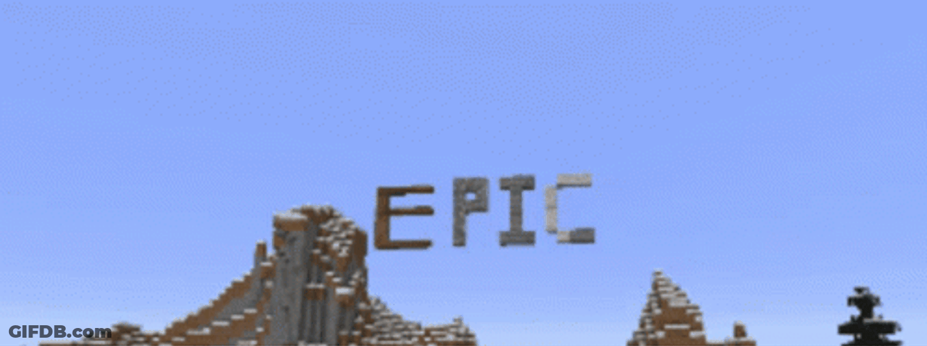Epic Brick Minecraft Game Boomerang GIF