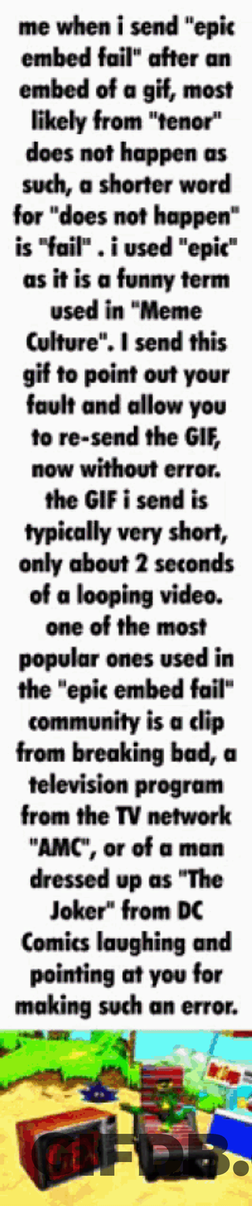 Epic Embed Fail Embed GIF