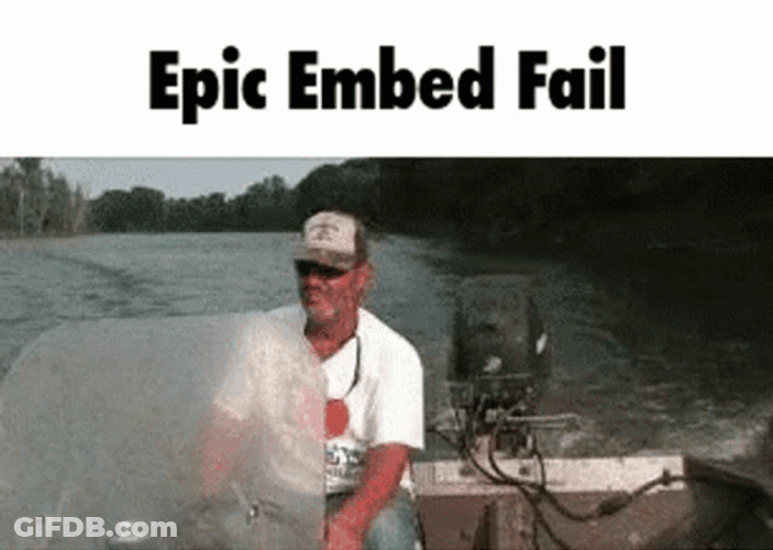 Epic Embed Fail Fish Jumps GIF