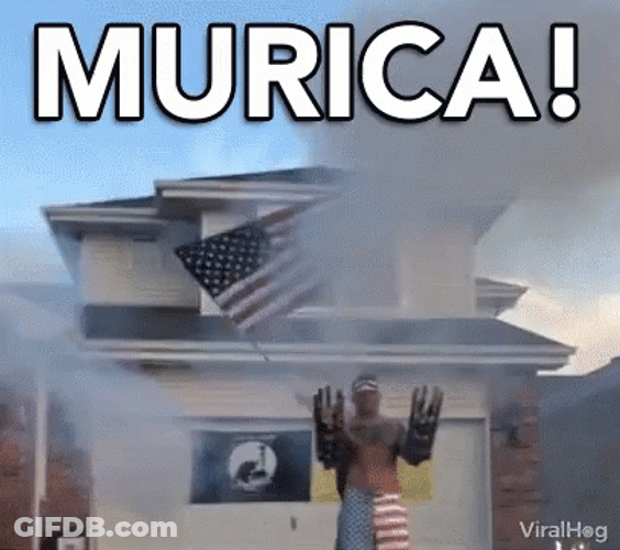Epic Guy American Gun Fire GIF