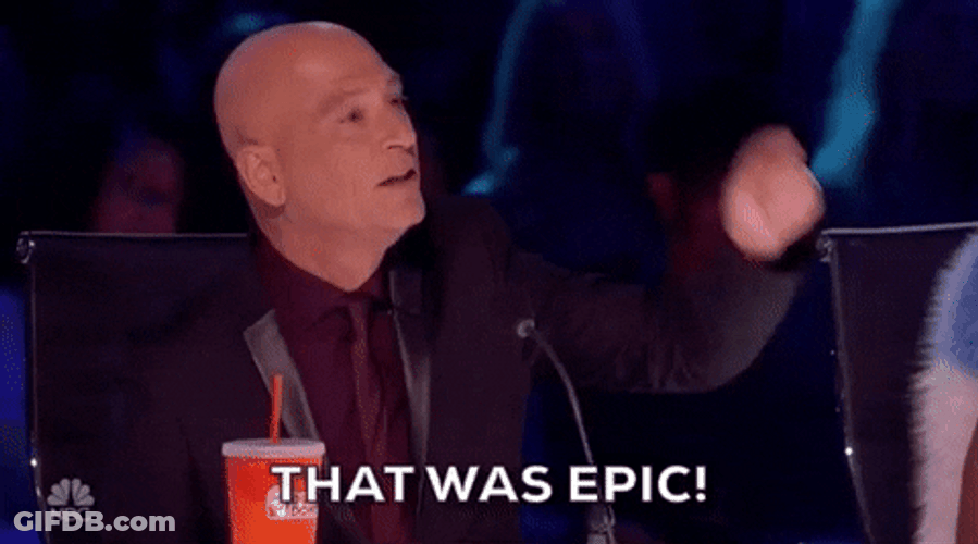 Epic Howie Mandel America's Got Talent GIF
