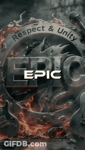 Epic Poster Saying Respect And Unity GIF