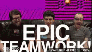 Epic Teamwork On Couch GIF