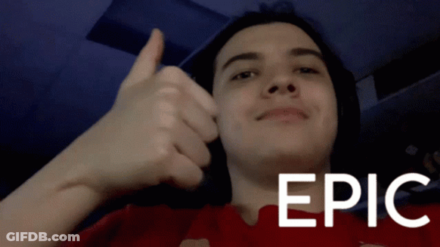 Epic Thumbs Up Head Nod GIF